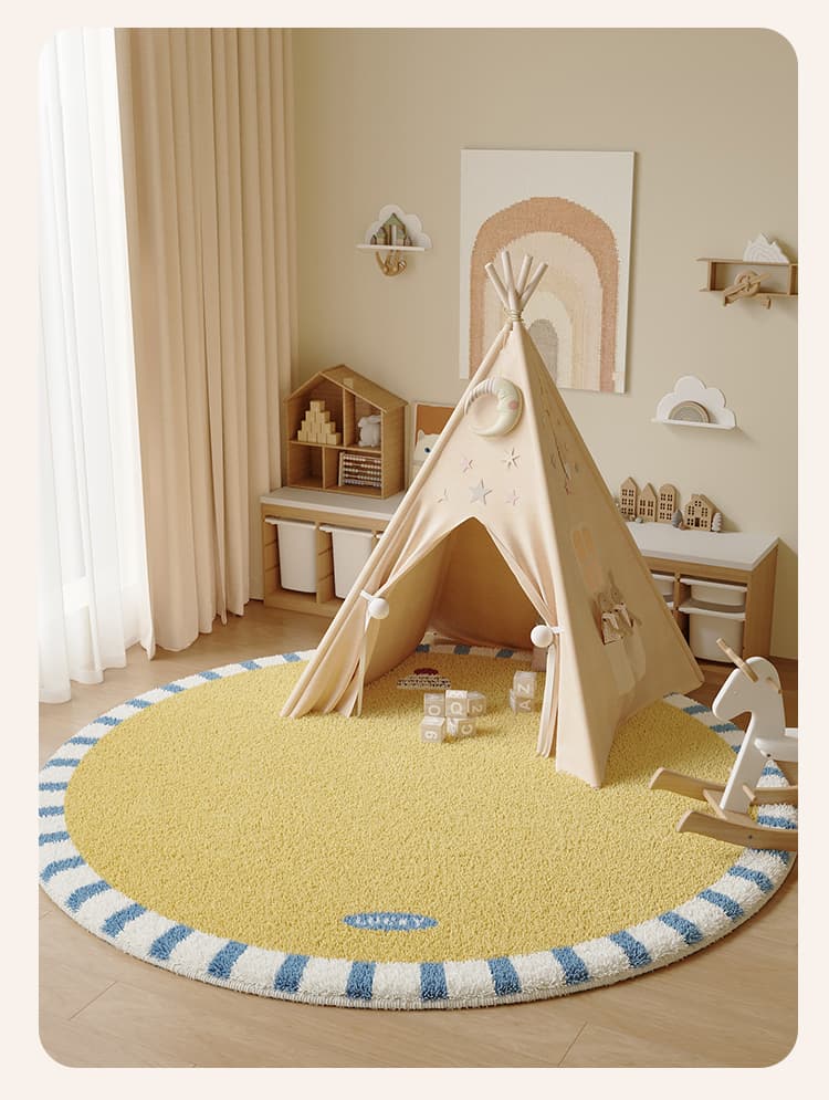 ふわもこ海辺の子供部屋ラグ