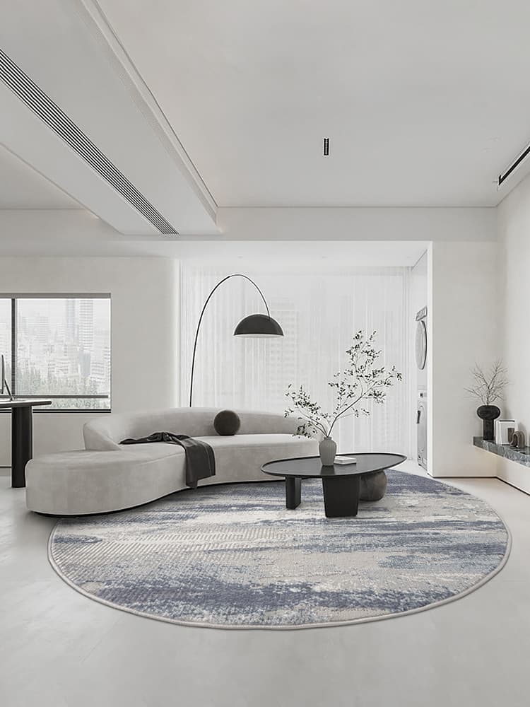 優雅なまどろみ 円形ダイニングラグ