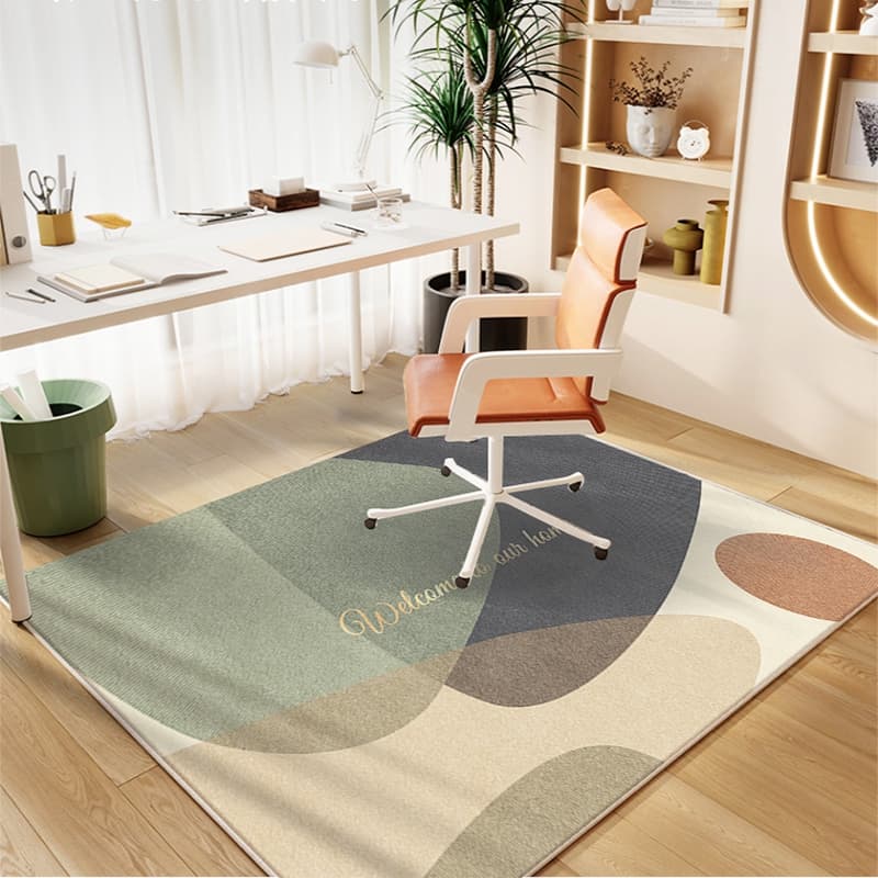 絨毯 モダンリーフ 大判ラグ