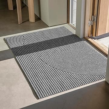 渦巻き模様の玄関マット