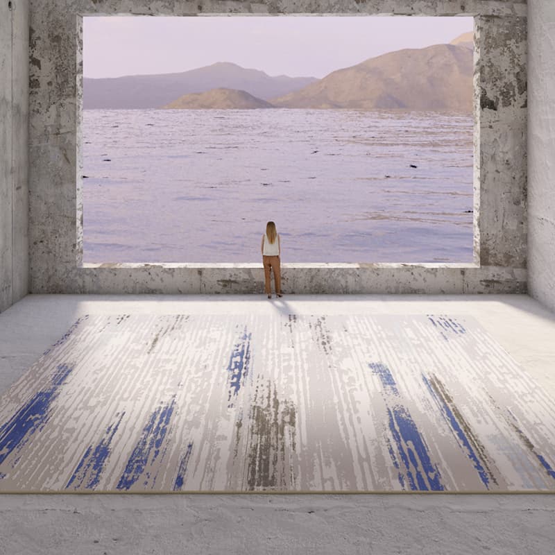 海辺の静寂 アート絨毯