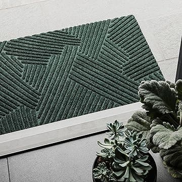 渦巻き模様の玄関マット