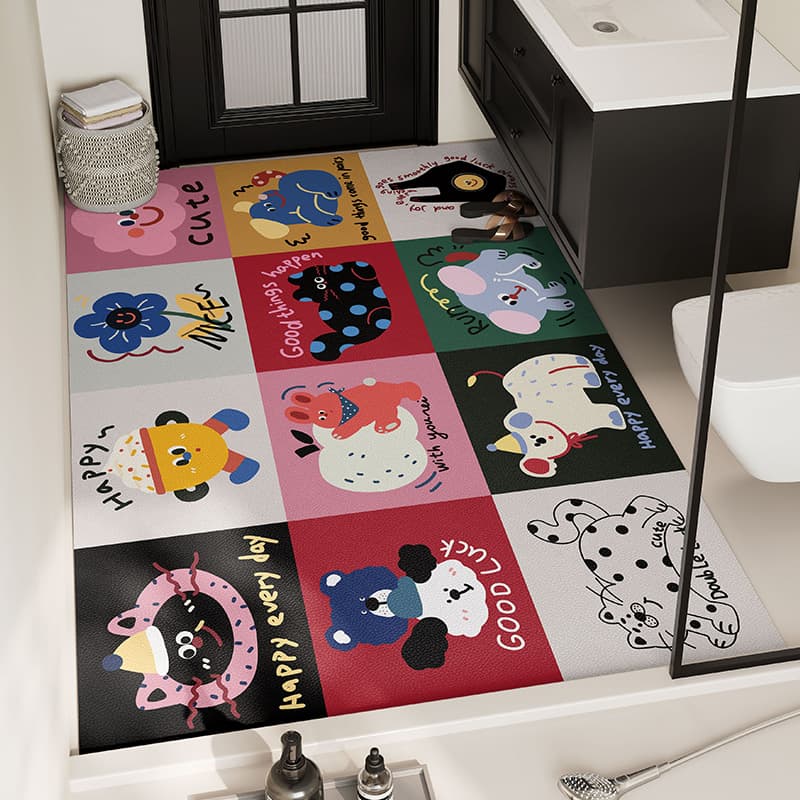 絨毯 子供部屋に最適！キャラクターデザイン大判ラグ