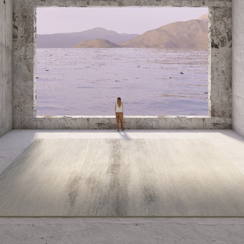 海辺の静寂 アート絨毯