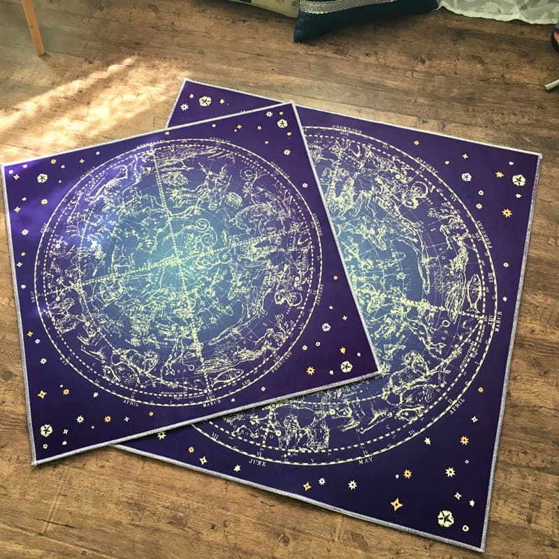 古代ギリシャの星座航海図 正方形ラグ