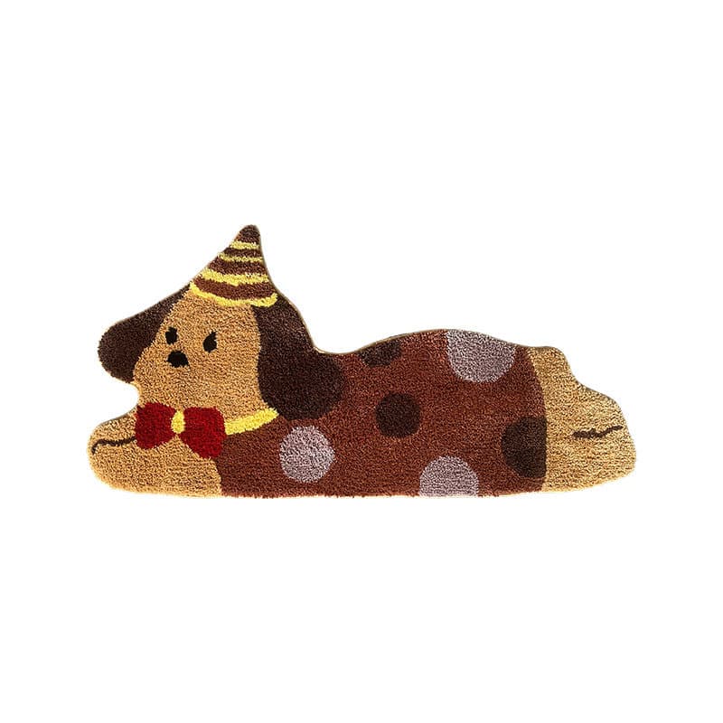 おすわりわんちゃん絨毯ラグ